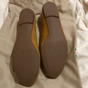 violet & red winny suede scalloped flat